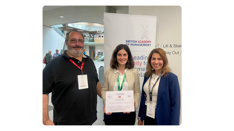 IMCA Members Receive Best Full Paper Award in Research Methodology at BAM 2025 Conference